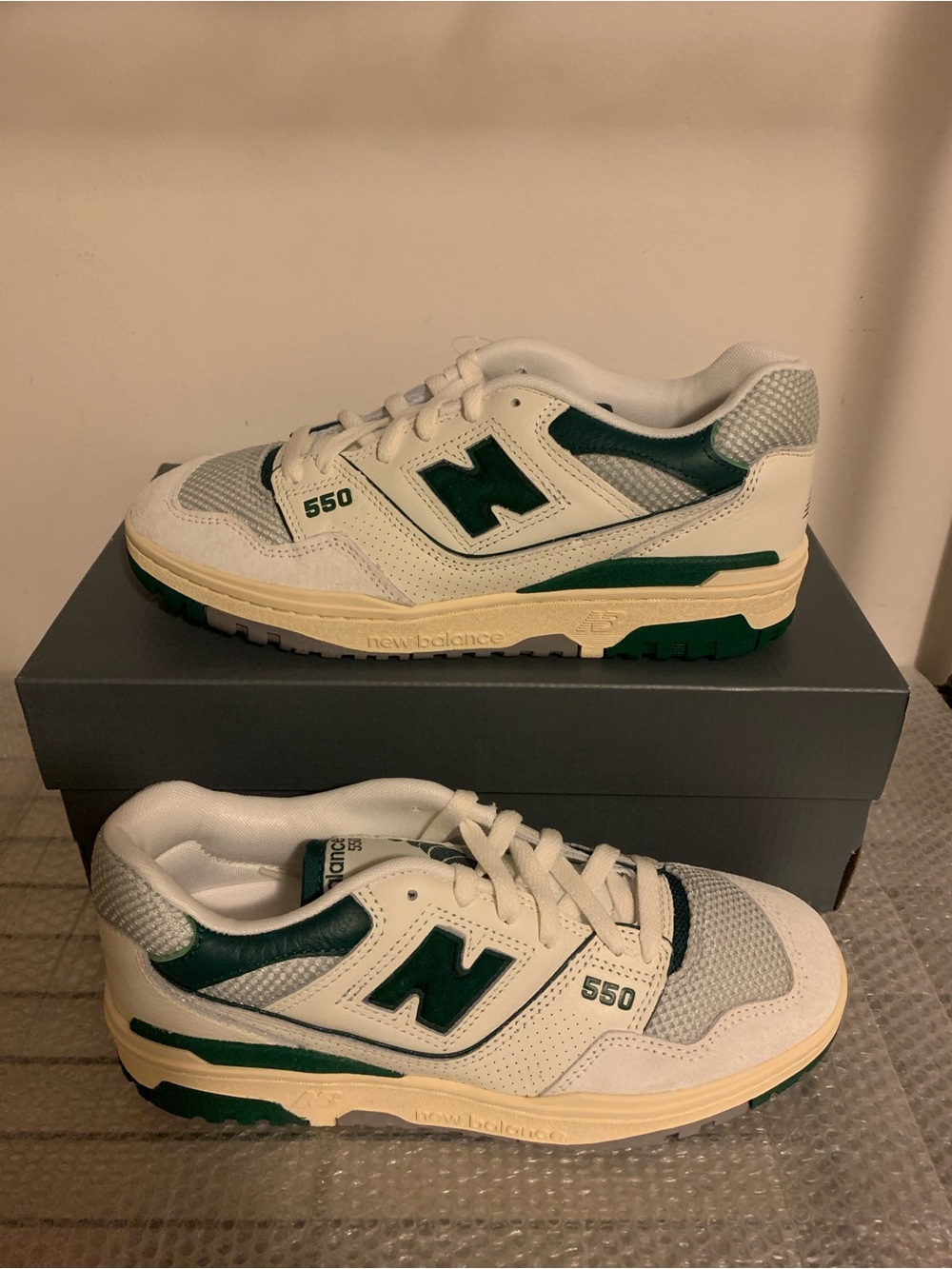 New Balance 550 Sea Salt Pack - Marsh Green BB550CPE - Men’s Size 8